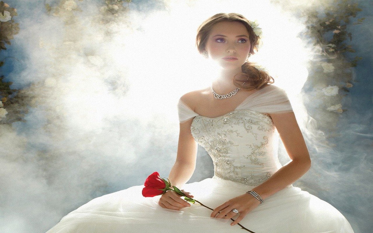Best Bride in wedding dress wallpaper ID:465861 for High Resolution hd 1280x800 PC