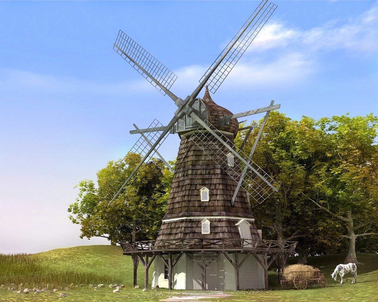 Free Windmill high quality wallpaper ID:482623 for hd 1280x1024 computer