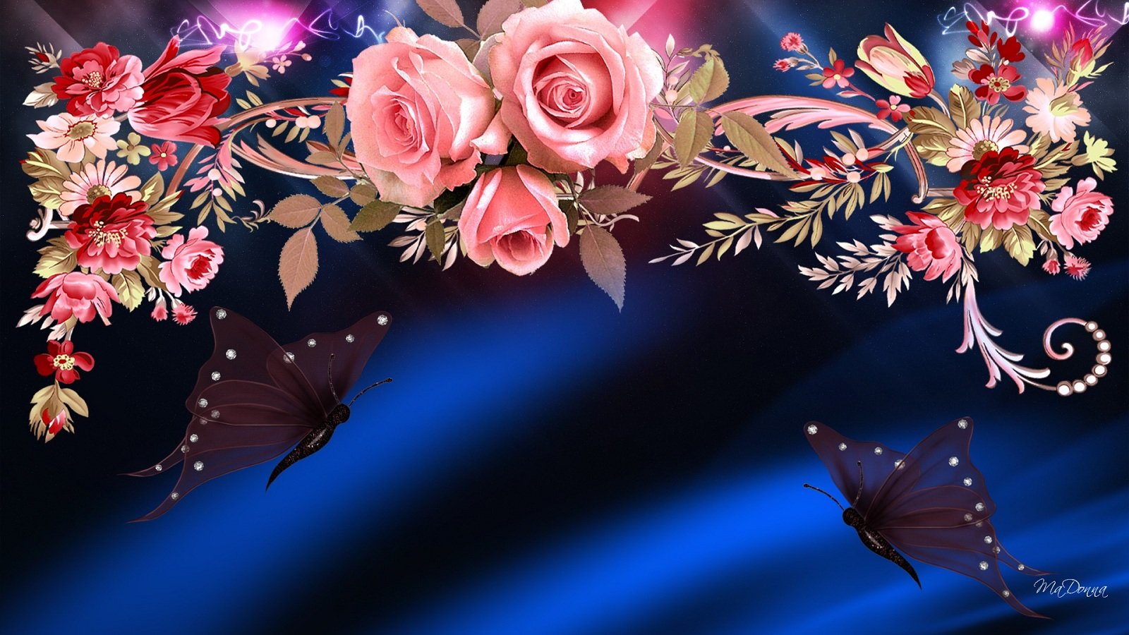 Cool Flower Wallpapers 1600x900 Desktop Backgrounds