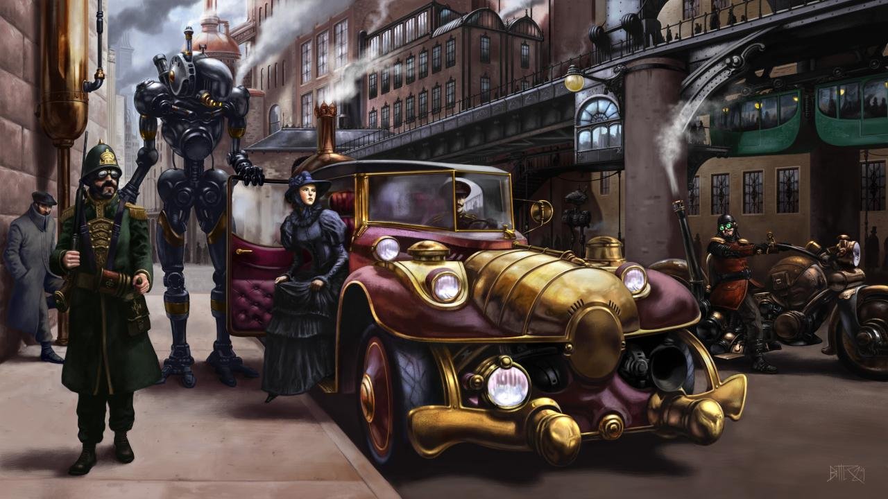 Free download Steampunk background ID:10375 720p for PC
