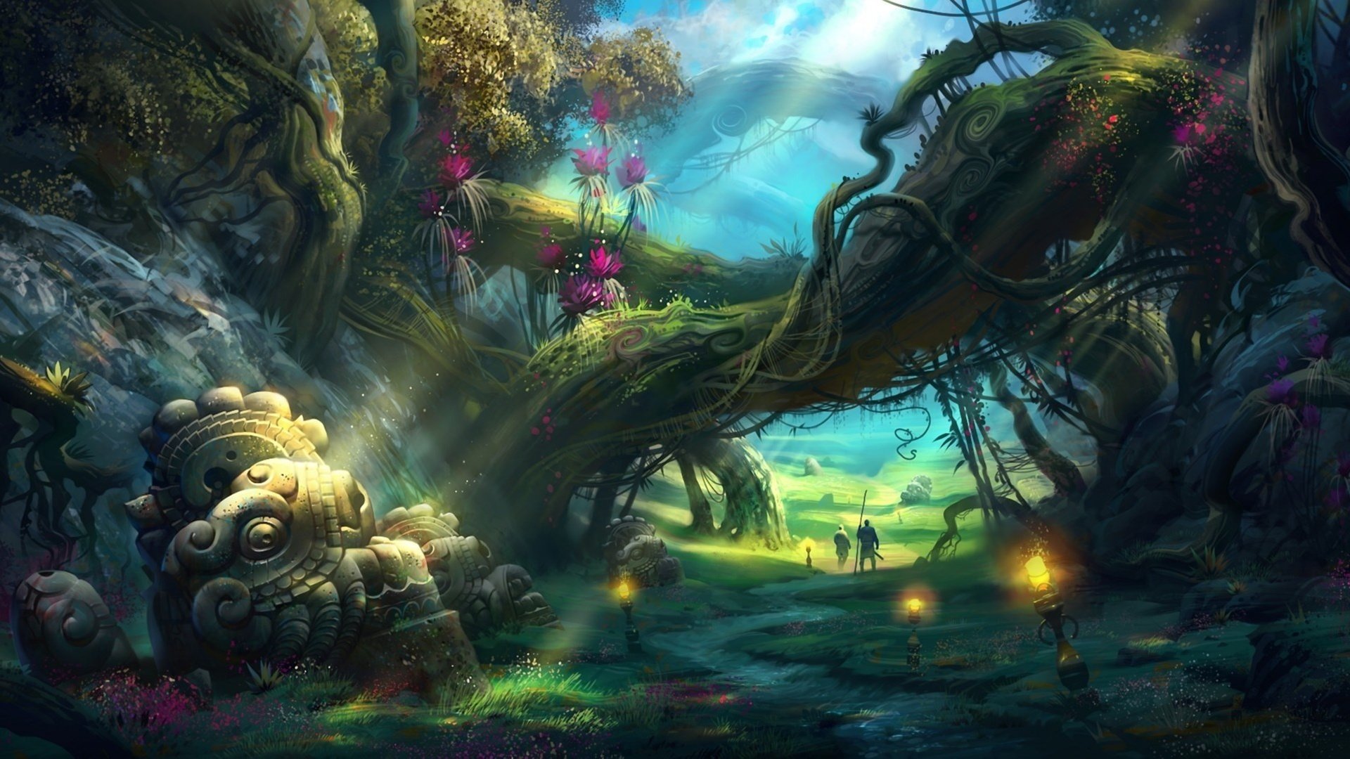 Awesome Fantasy forest free wallpaper ID:20323 for full hd 1080p PC