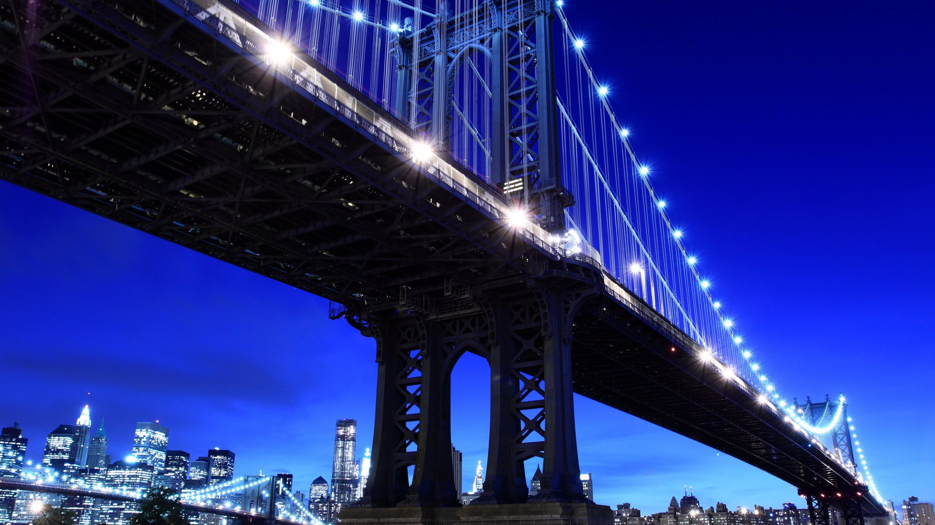 High resolution Manhattan Bridge 1080p wallpaper ID:476099 for desktop