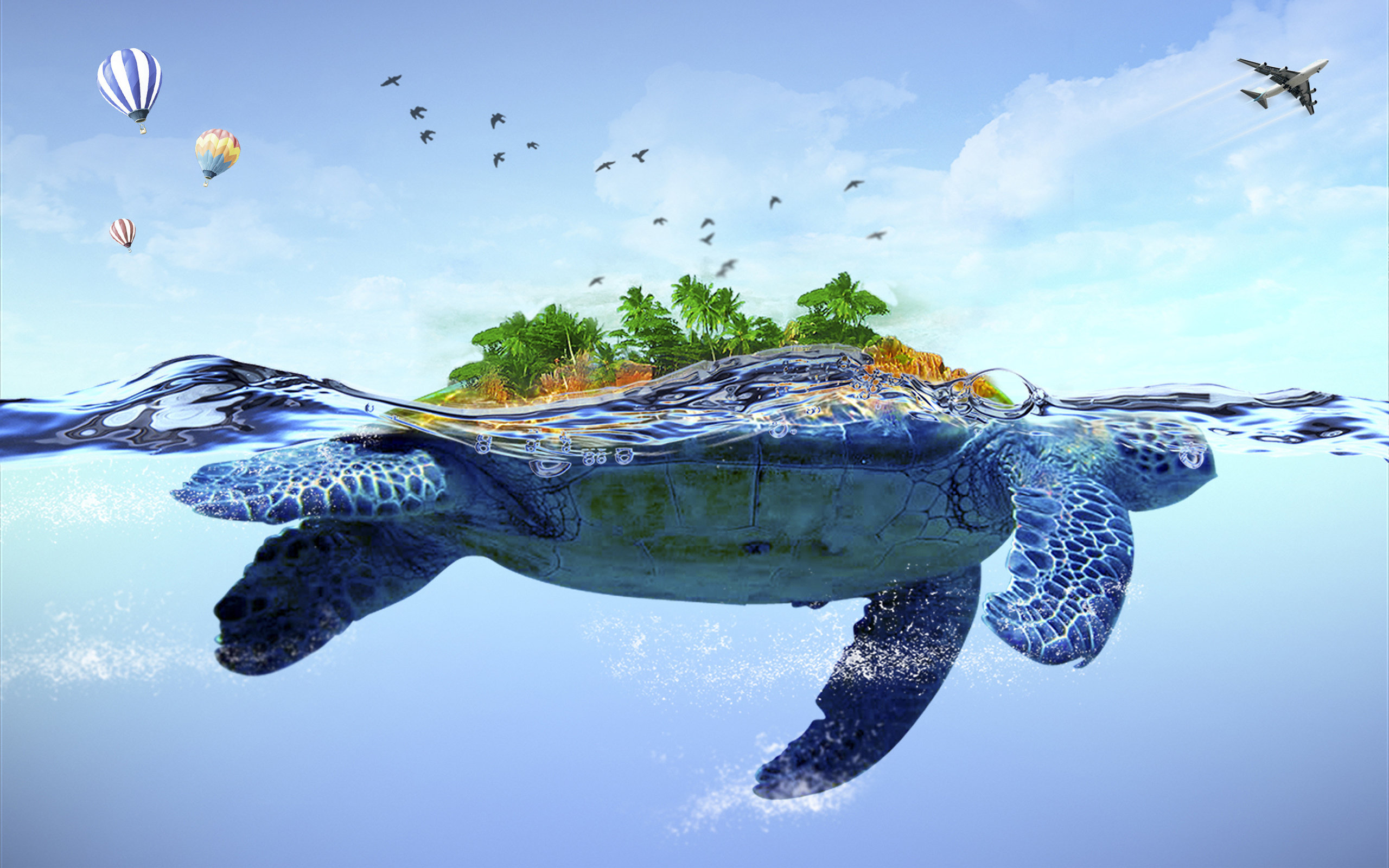 Free Turtle Fantasy high quality background ID:373780 for hd 2560x1600 PC