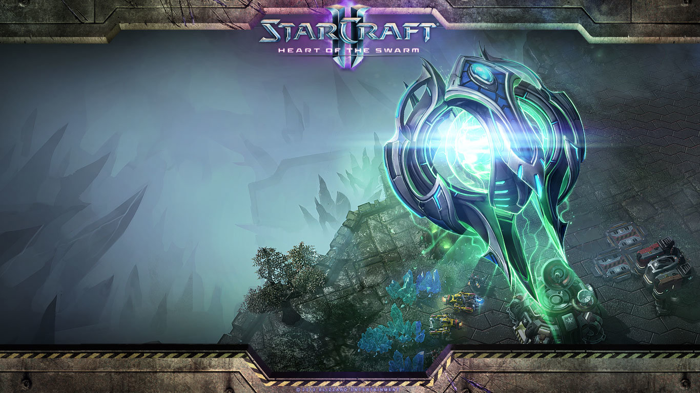 High resolution StarCraft 2: Heart Of The Swarm 1366x768 laptop wallpaper ID:127355 for desktop