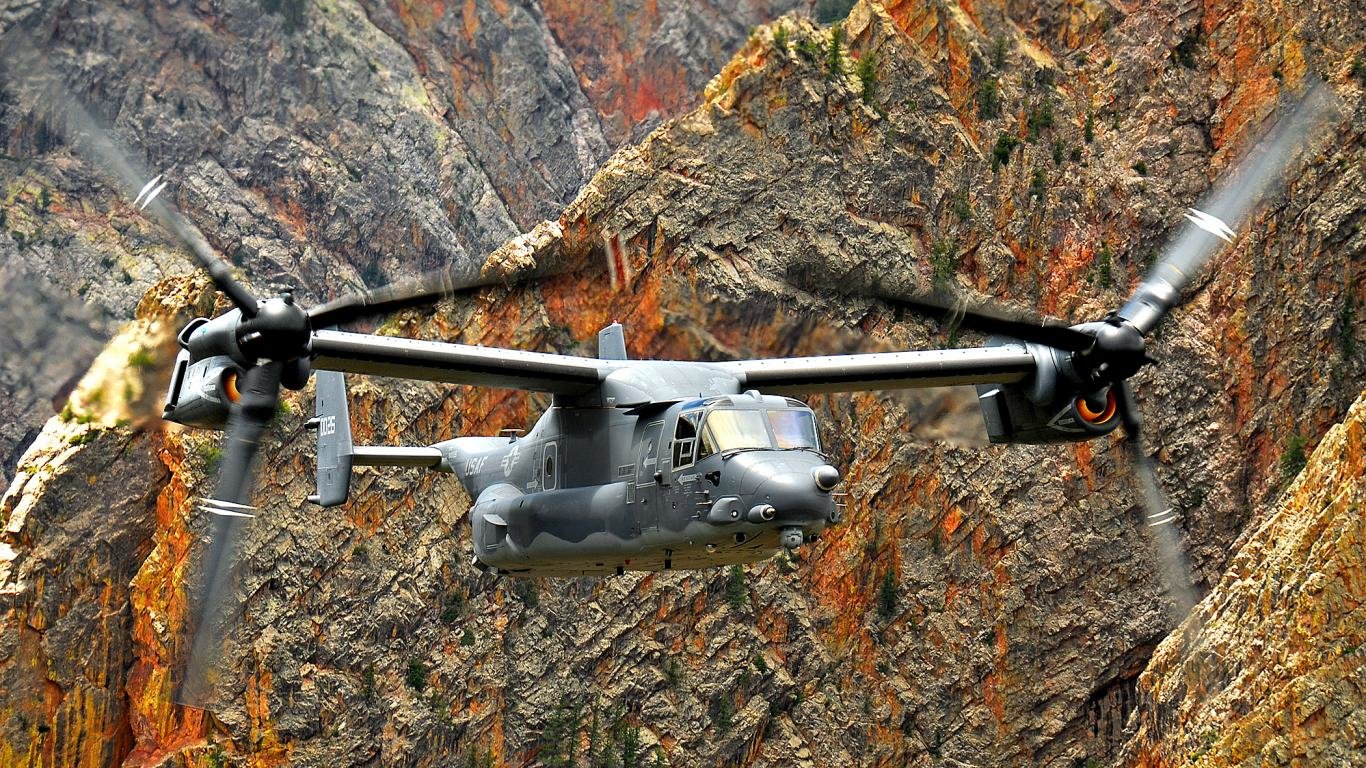 Download 1366x768 laptop Bell Boeing V-22 Osprey computer wallpaper ID:409523 for free