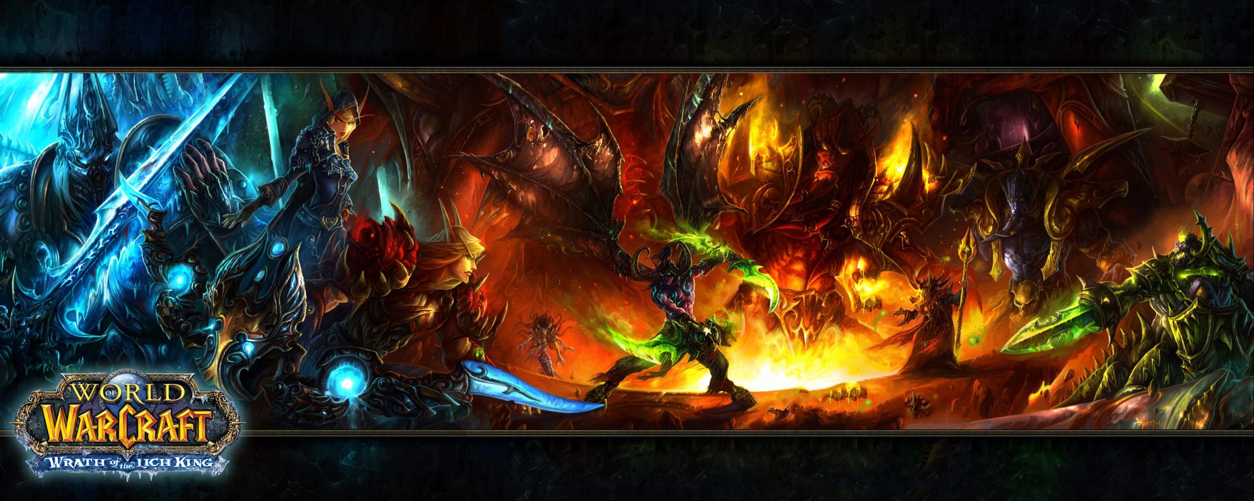 Dual Monitor World Of Warcraft Wow Wallpapers Hd Backgrounds