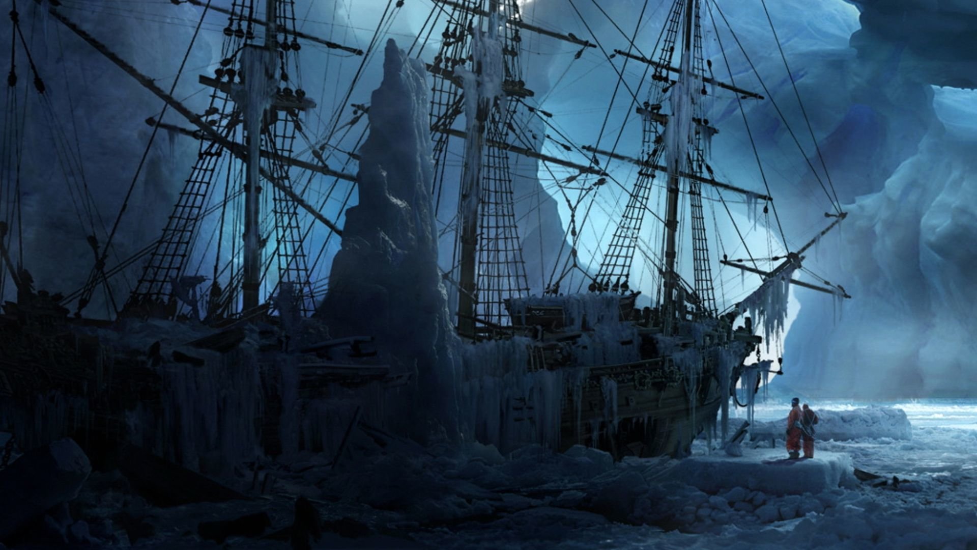 Free Fantasy ship high quality background ID:194844 for full hd 1920x1080 PC
