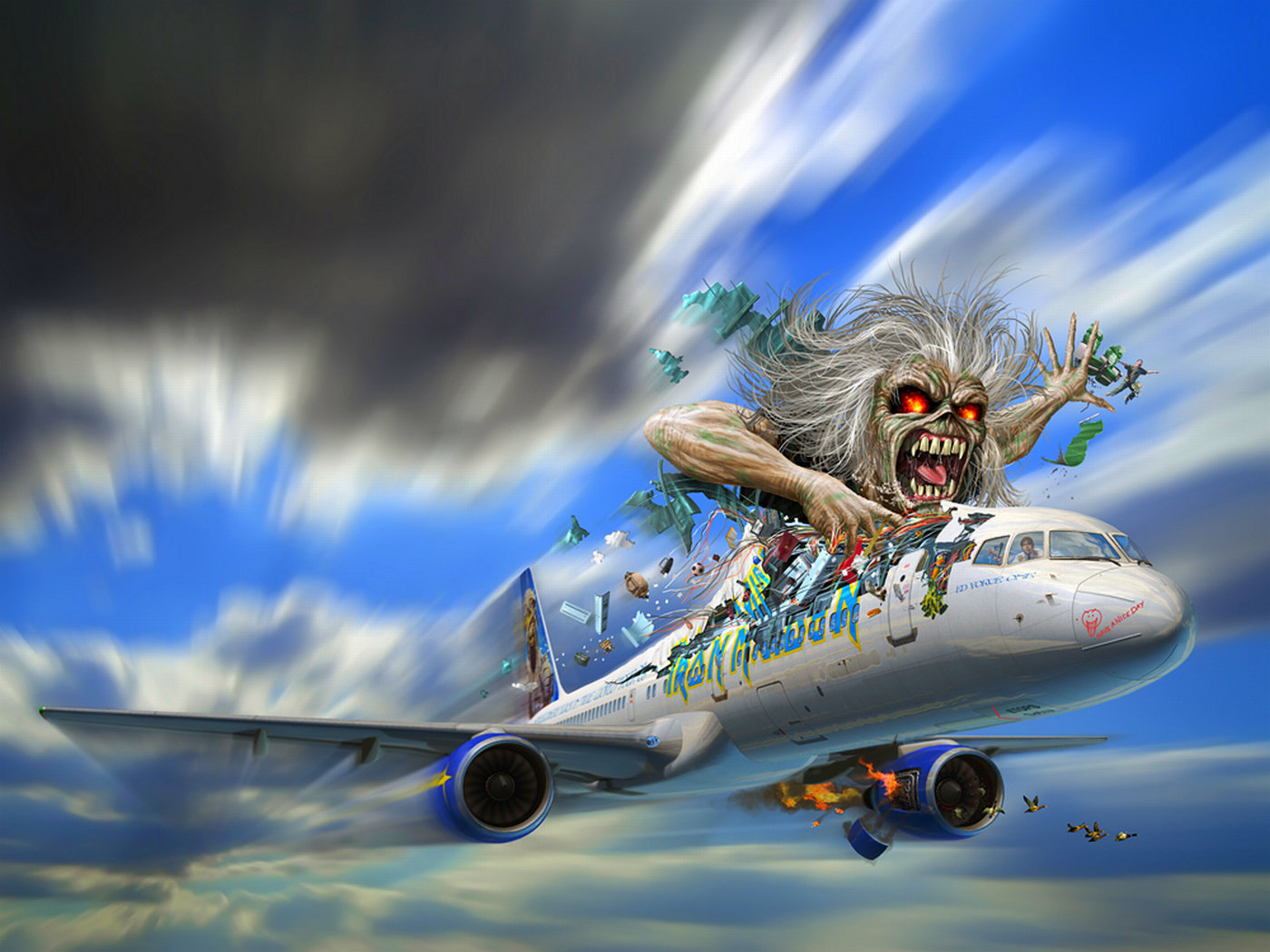 Download hd 1400x1050 Iron Maiden computer background ID:72636 for free