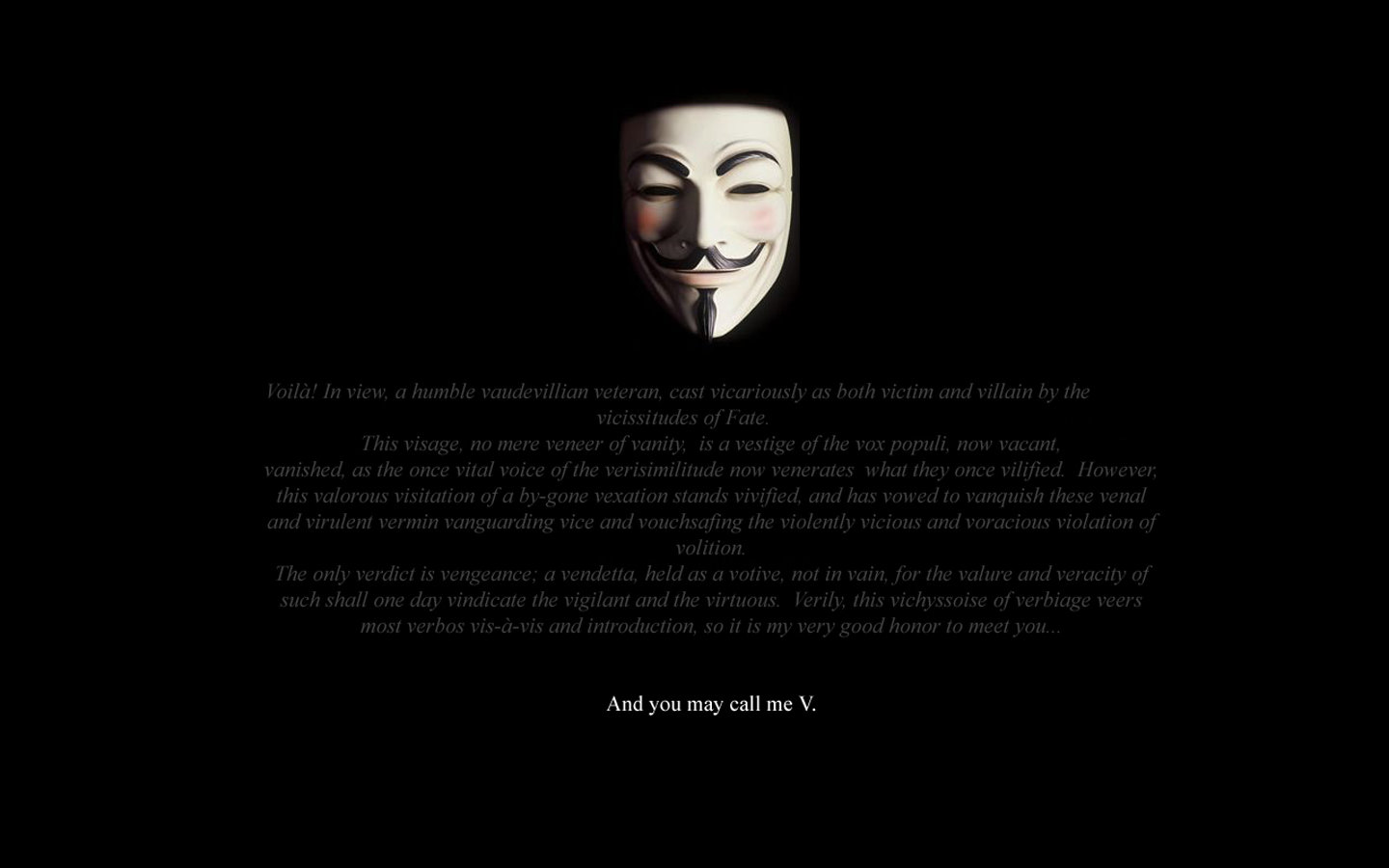 Free download V For Vendetta wallpaper ID:92113 hd 1440x900 for computer