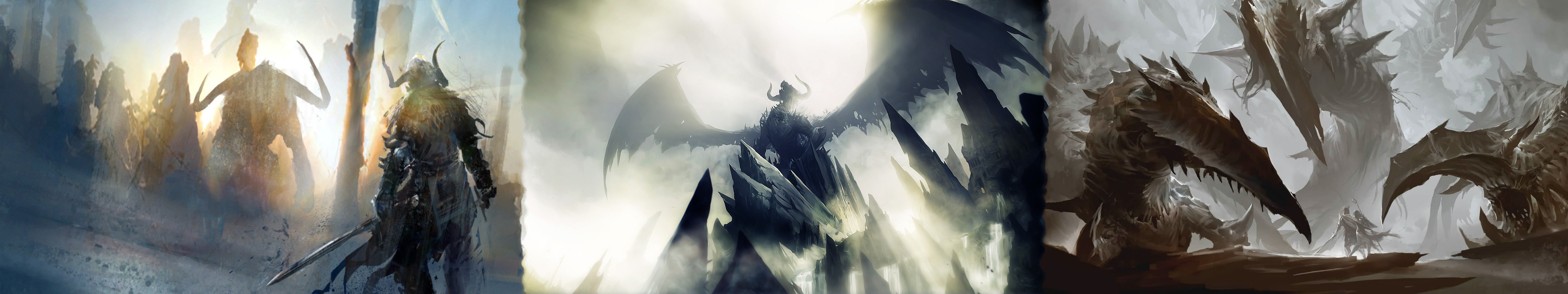 Awesome Guild Wars 2 free background ID:444881 for triple monitor 5760x1080 PC