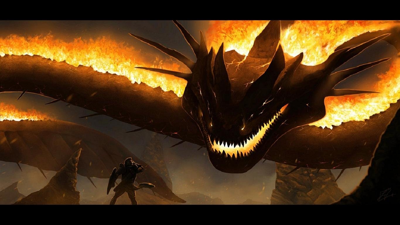 Download 1366x768 laptop Dragon computer wallpaper ID:147796 for free