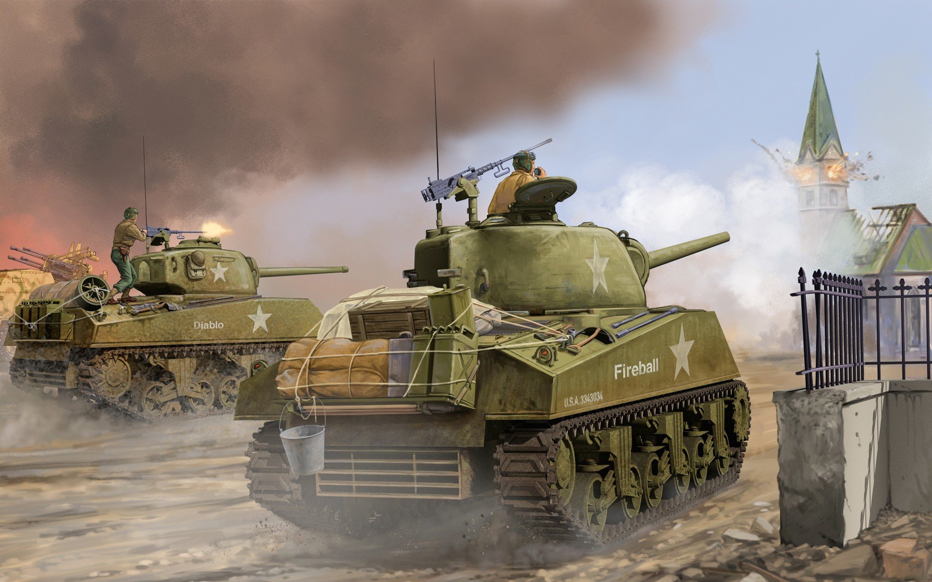 Best M4 Sherman background ID:157914 for High Resolution hd 1920x1200 PC