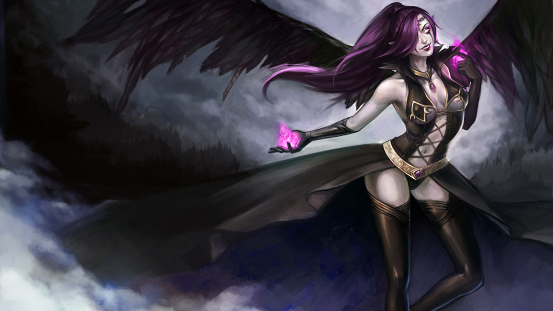 Download hd 1920x1080 Morgana (League Of Legends) desktop background ID:173312 for free