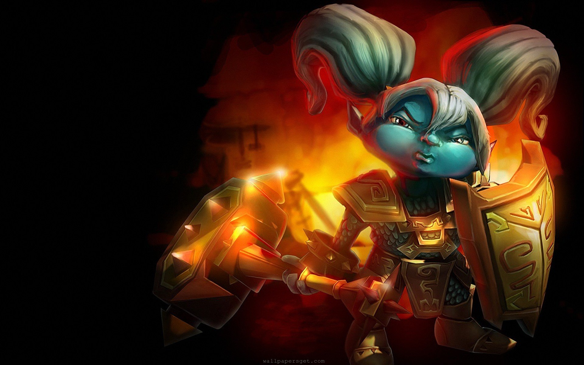 Poppy (League Of Legends) background ID:173754 for hd 1920x1200 PC.