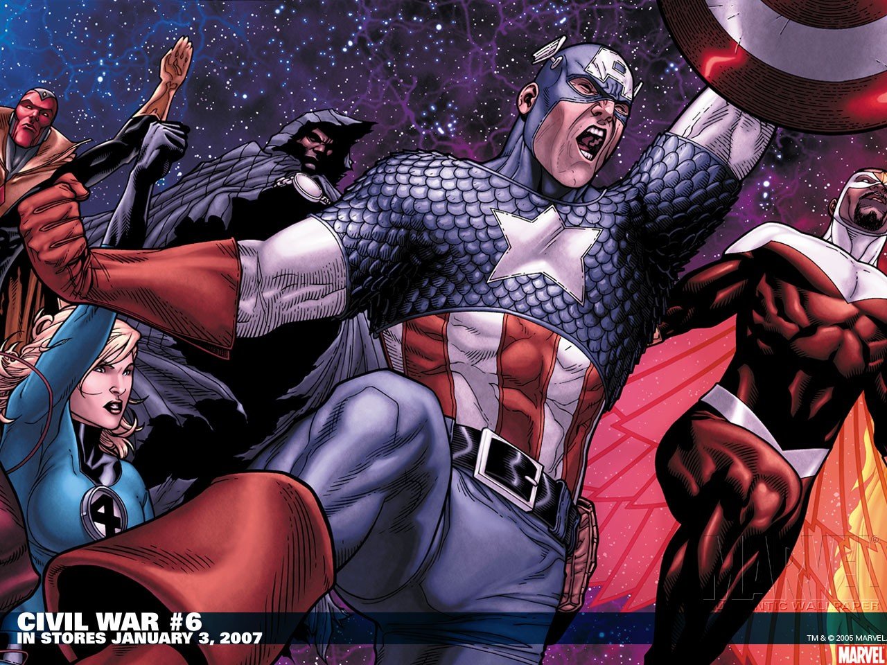 Awesome Marvel Civil War comics free wallpaper ID:64434 for hd 1280x960 PC
