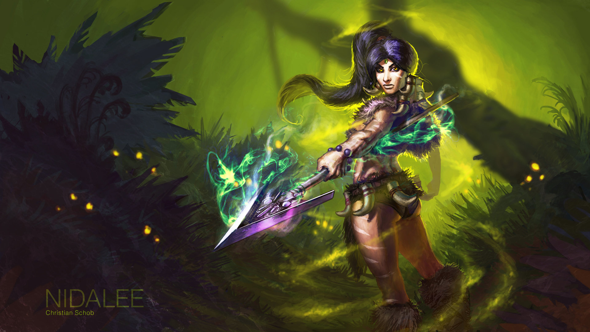 Free download Nidalee (League Of Legends) background ID:173295 1080p for PC