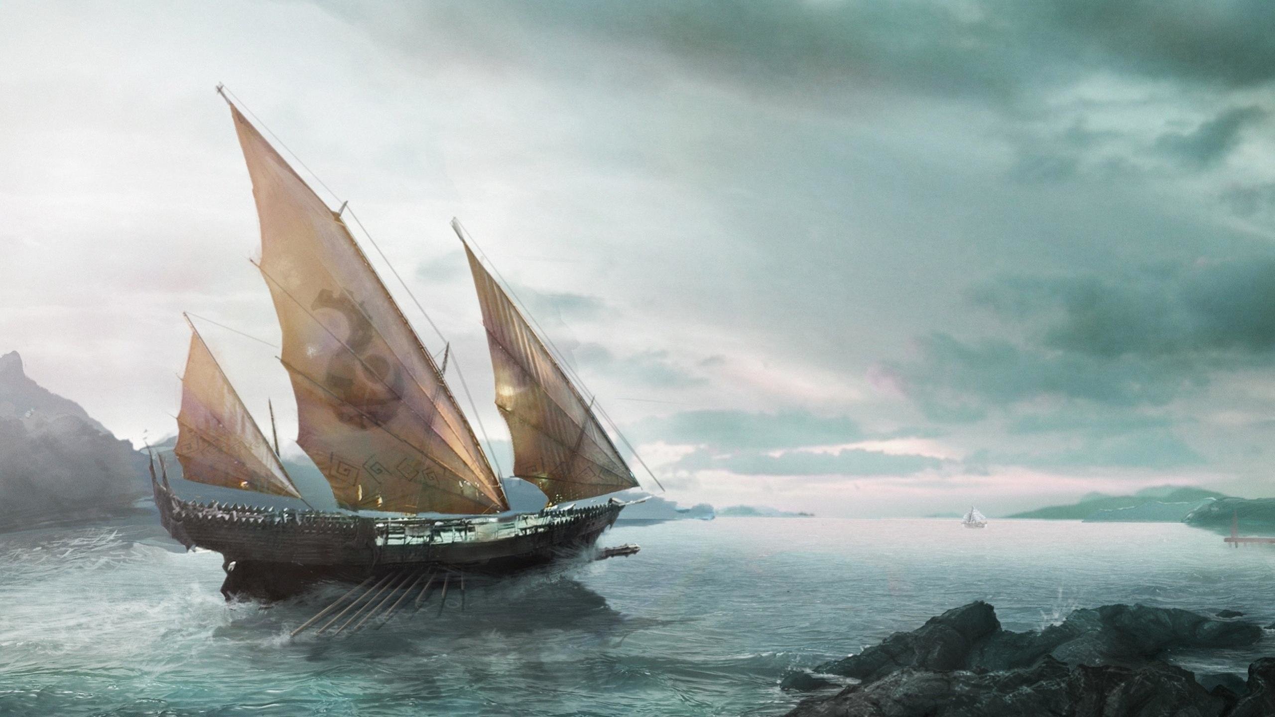 Awesome Fantasy ship free wallpaper ID:194756 for hd 2560x1440 PC