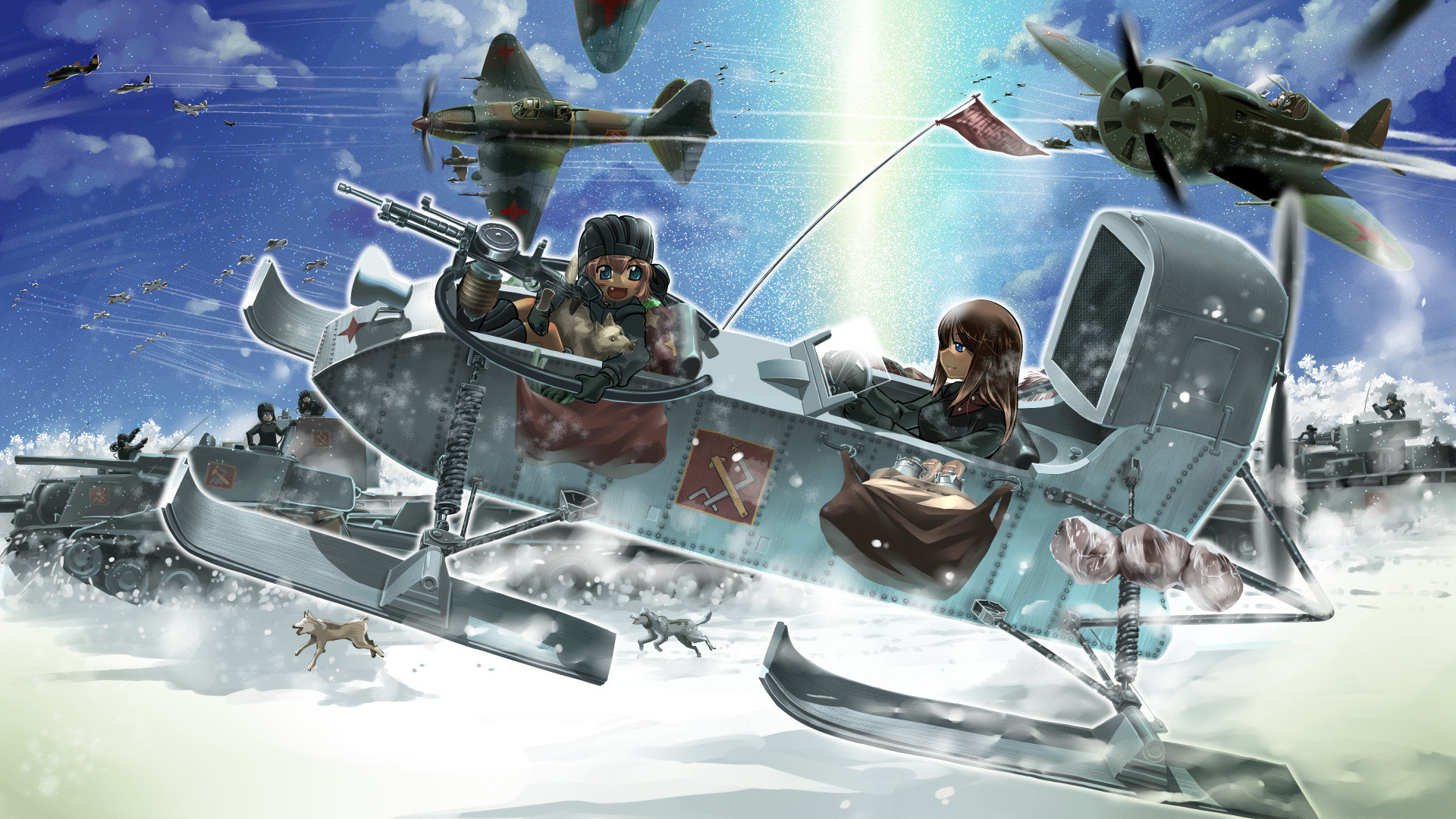 Awesome Girls Und Panzer free wallpaper ID:208370 for hd 1080p computer