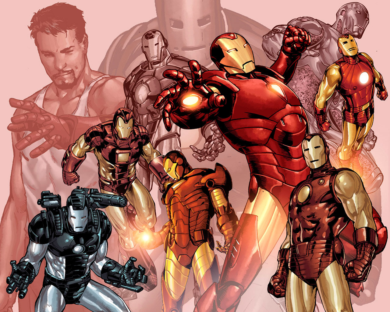 Download hd 1280x1024 Iron Man comics PC background ID:322705 for free