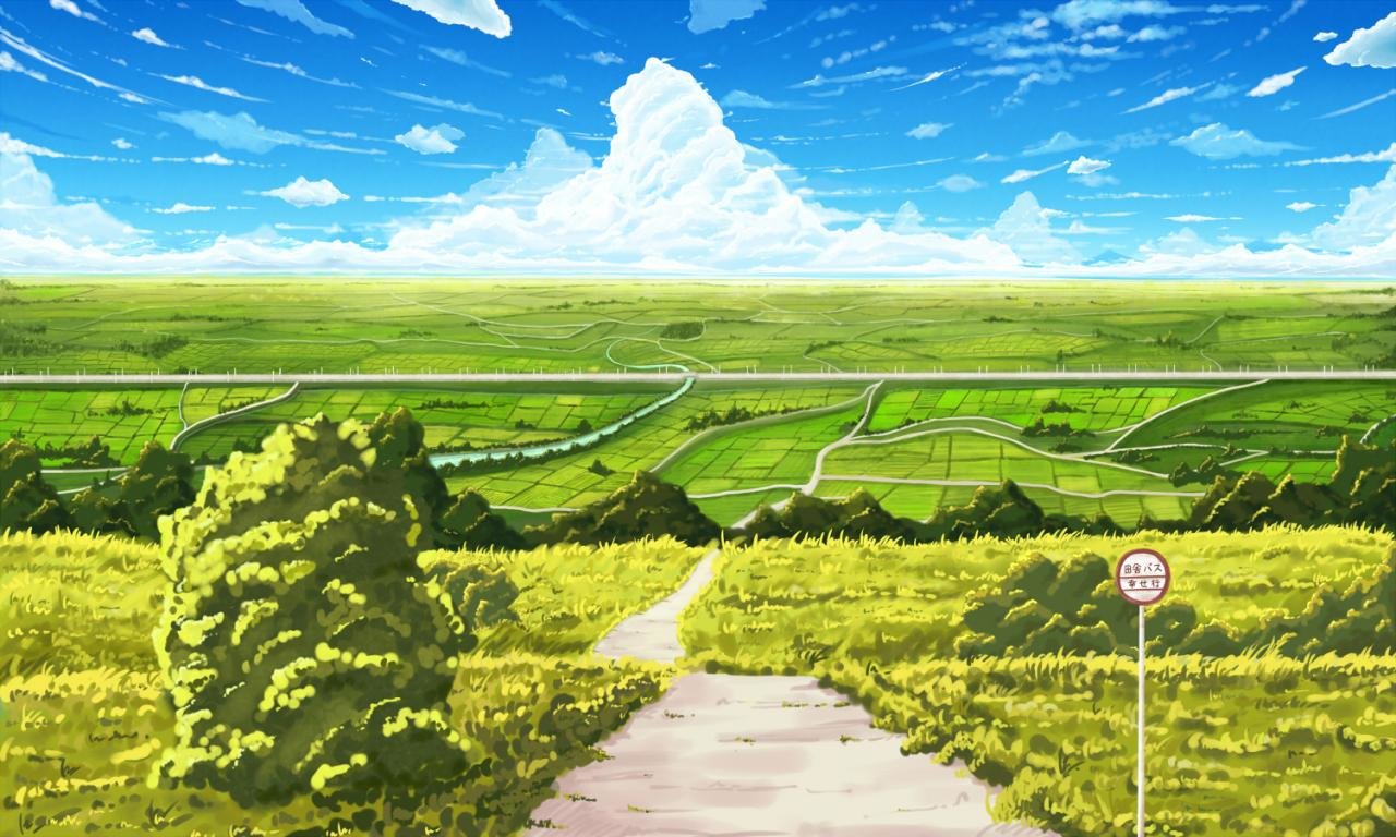 High resolution Scenery anime hd 1280x768 wallpaper ID:59831 for computer