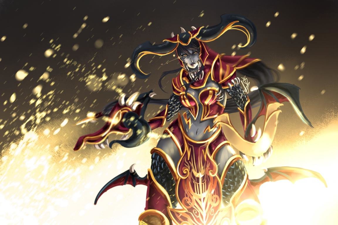 Download hd 1152x768 Shyvana (League Of Legends) desktop background ID:173275 for free