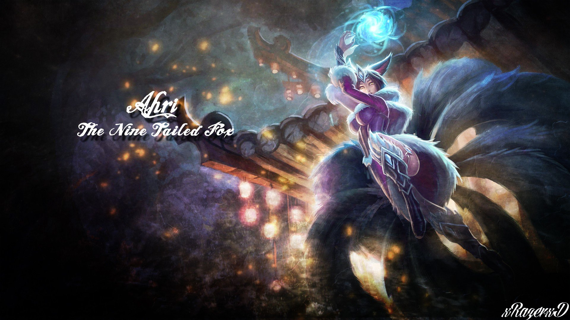 Download full hd 1920x1080 Ahri (League Of Legends) PC background ID:173265 for free