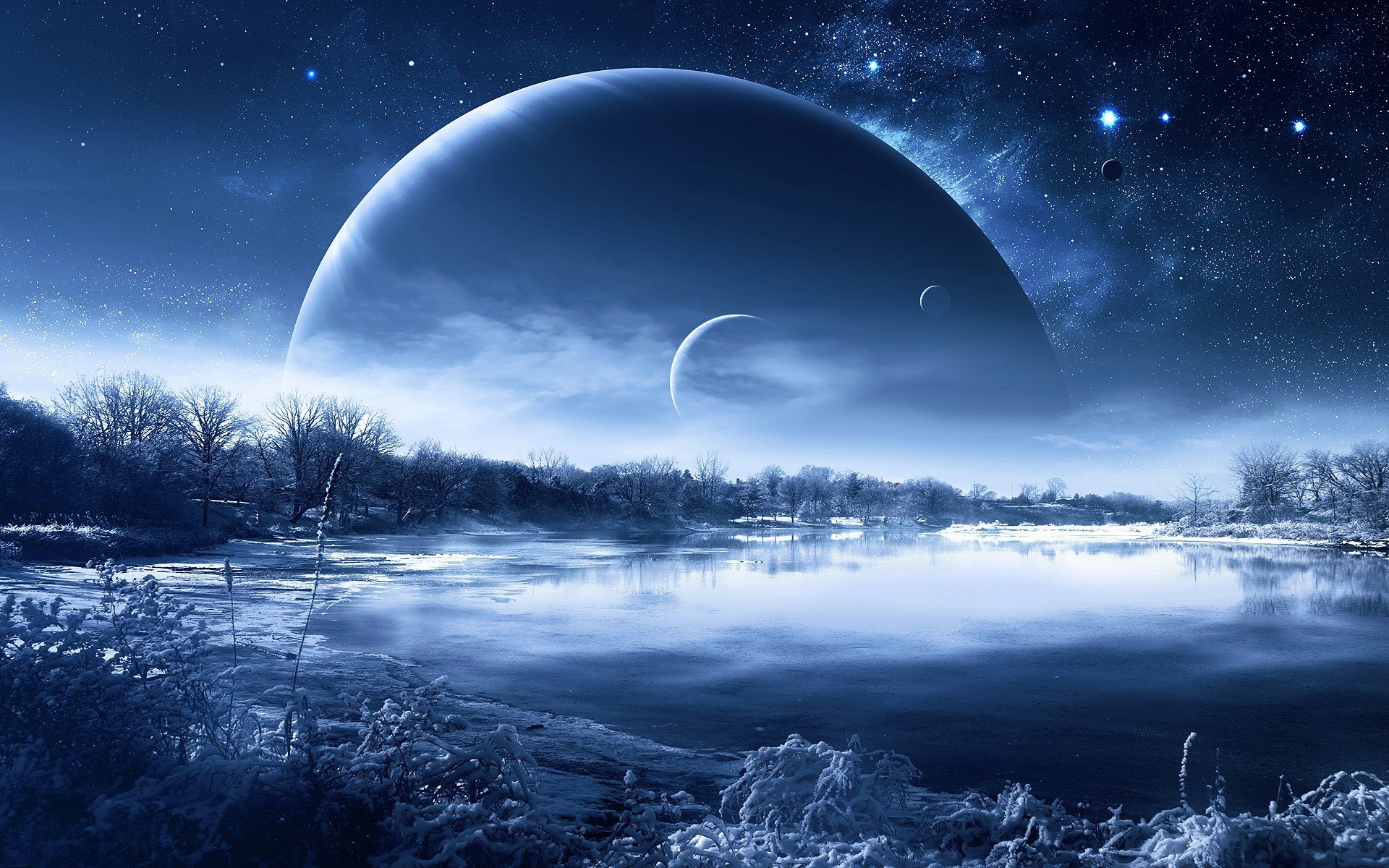 Download hd 1920x1200 Planet Rise desktop background ID:193691 for free