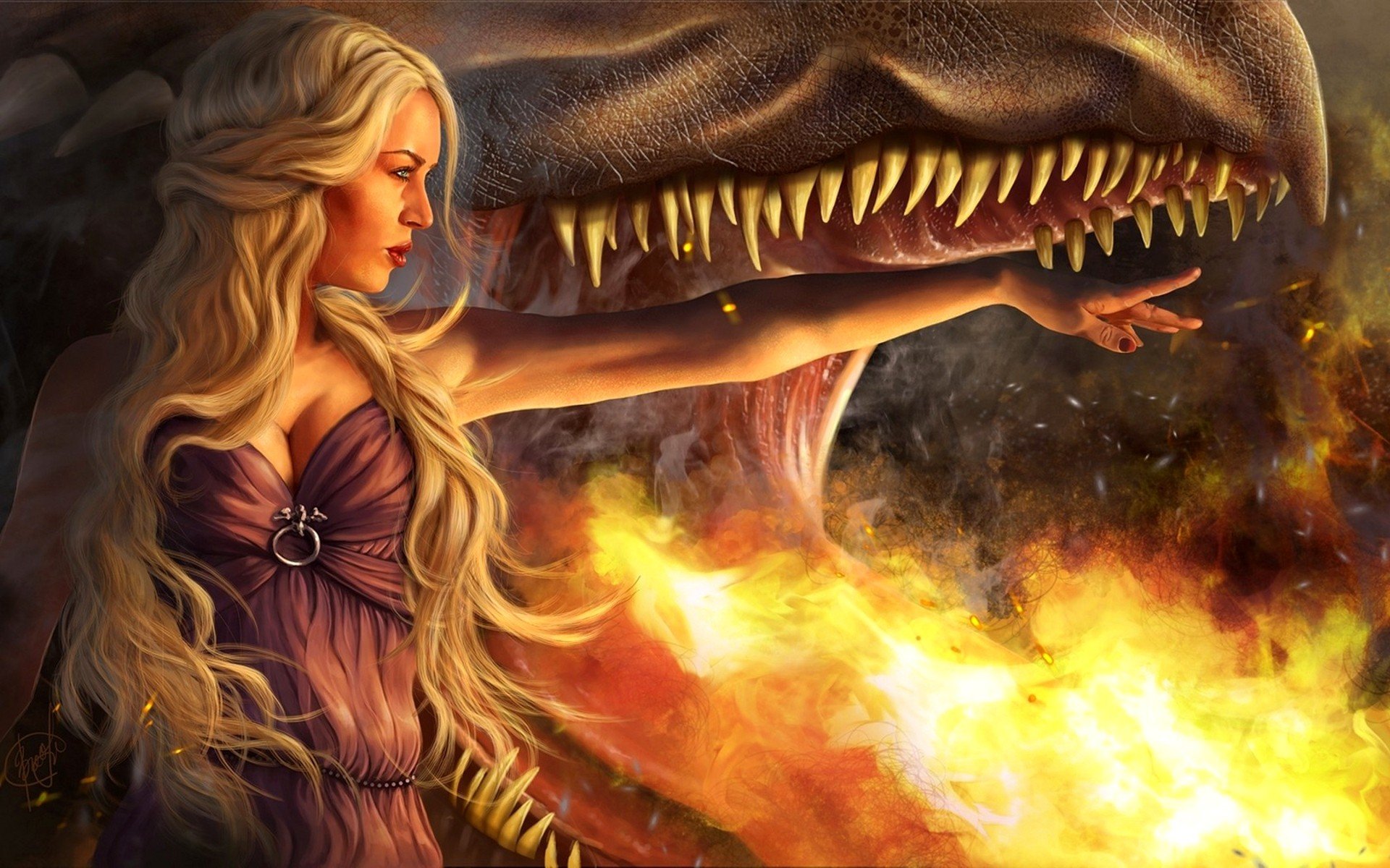 Download hd 1920x1200 Daenerys Targaryen desktop wallpaper ID:383287 for free