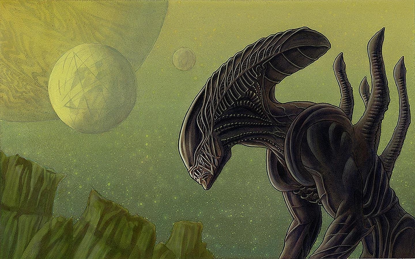 Download hd 1440x900 Alien computer background ID:293380 for free