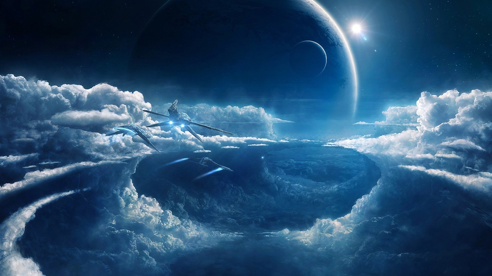 Download hd 1080p Sci Fi landscape PC background ID:232803 for free