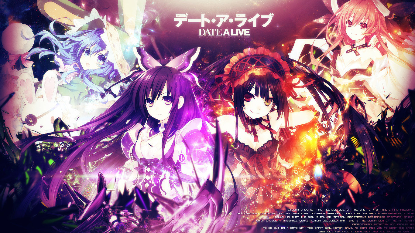High resolution Date A Live hd 1366x768 background ID:463945 for computer