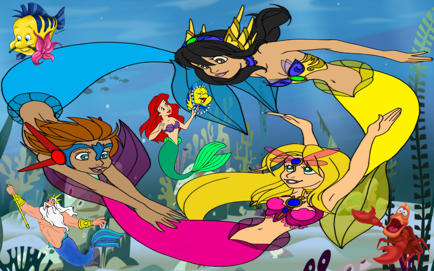 Awesome Little Mermaid free wallpaper ID:321514 for hd 1440x900 PC