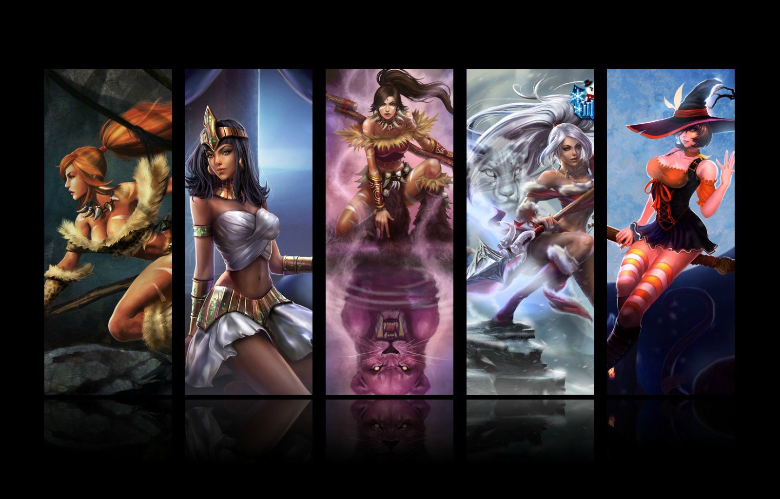 Download hd 1600x1024 Nidalee (League Of Legends) PC wallpaper ID:171948 for free