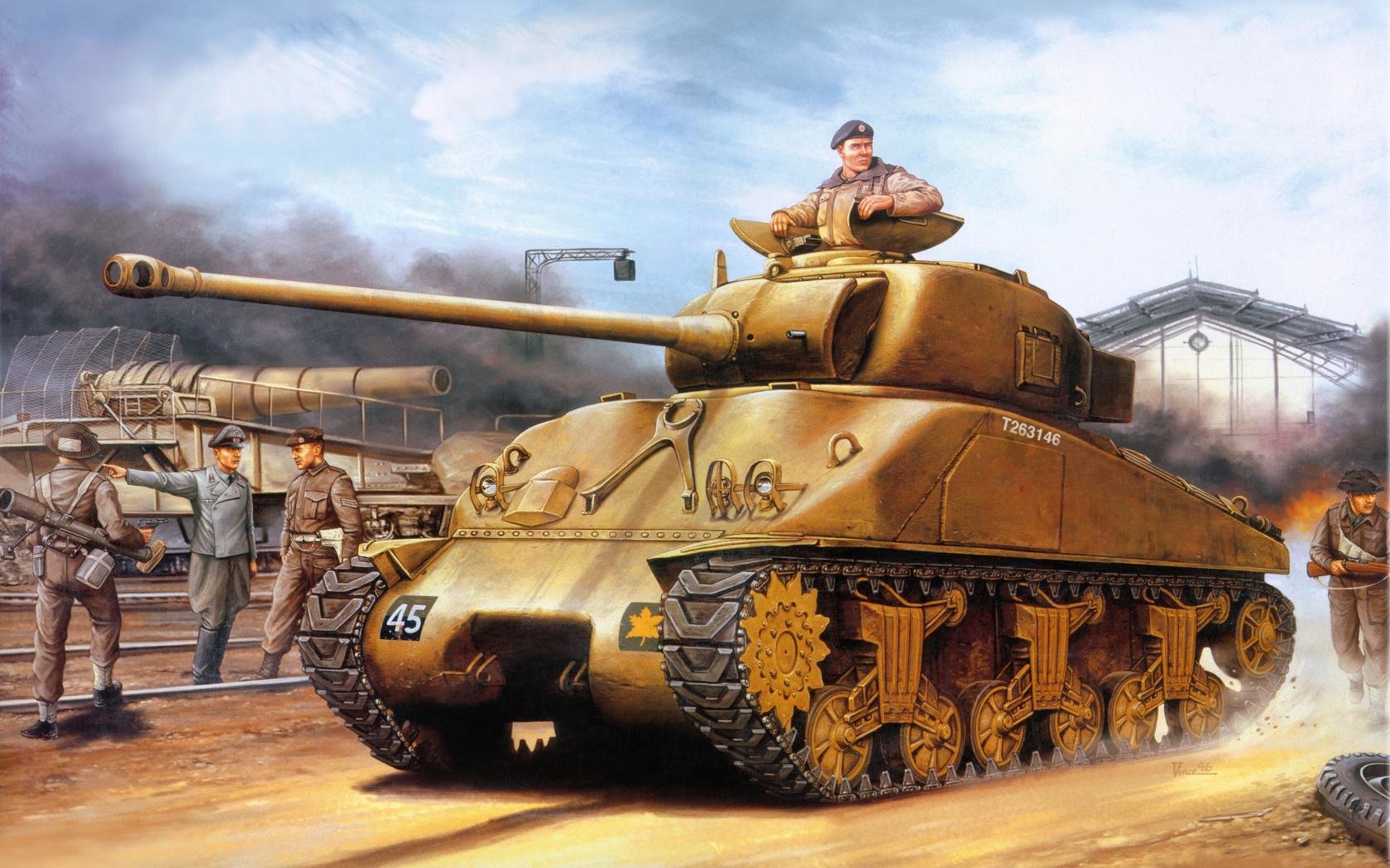Download hd 1680x1050 M4 Sherman desktop background ID:157913 for free