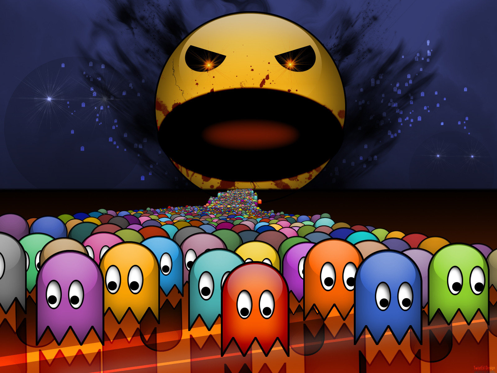 Free download Pac-Man background ID:231851 hd 1600x1200 for computer