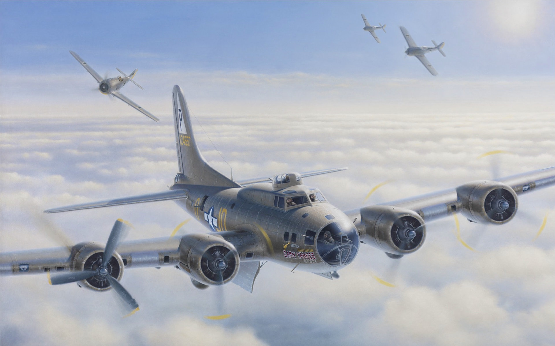 Free download Boeing B-17 Flying Fortress background ID:214193 hd 1920x1200 for computer