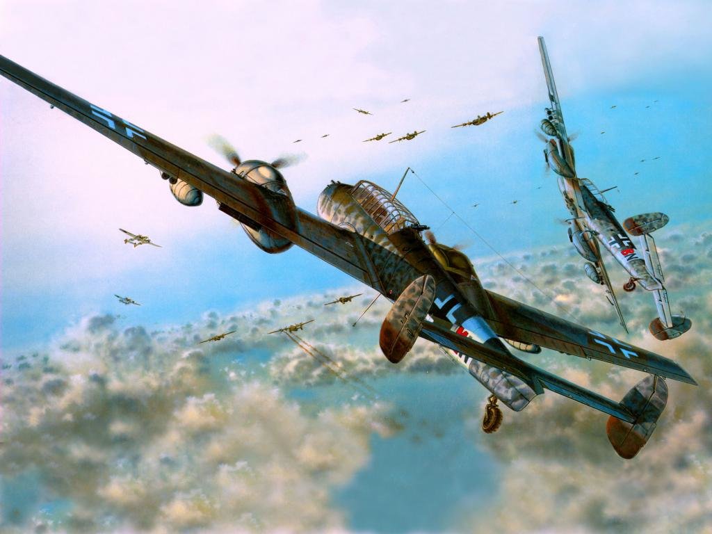 High resolution Messerschmitt Bf 110 hd 1024x768 wallpaper ID:112249 for PC