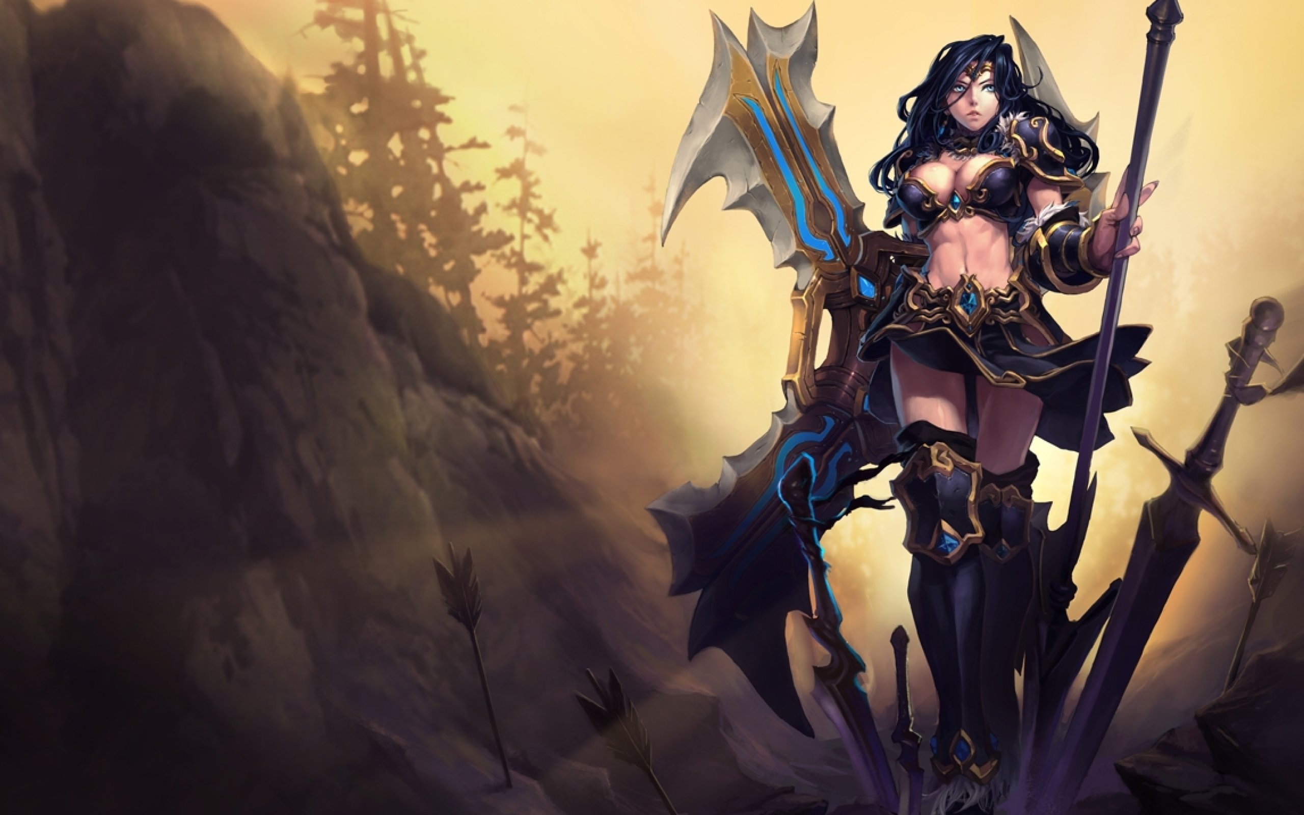 Download hd 2560x1600 Sivir (League Of Legends) computer background ID:172144 for free