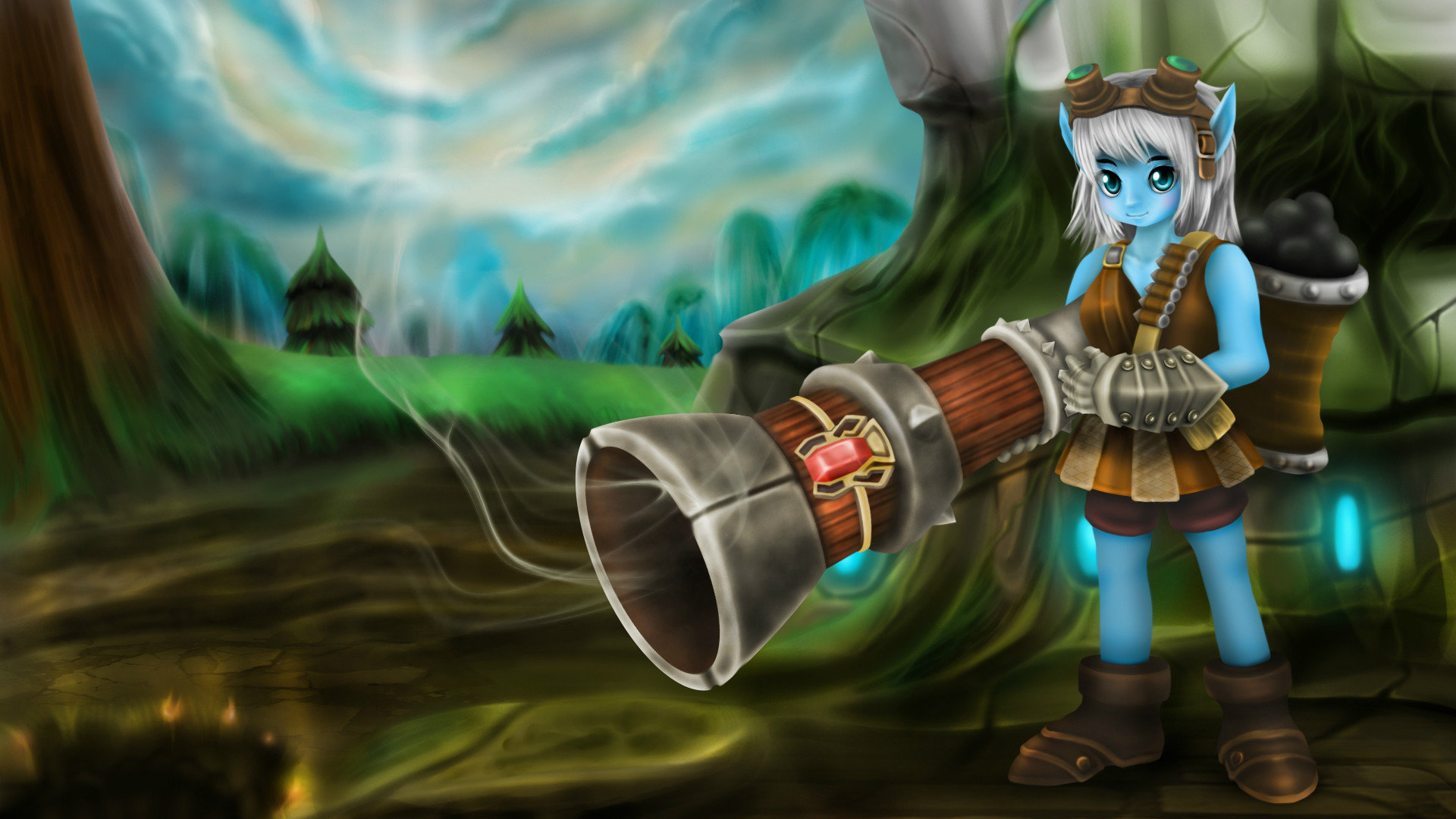 Best Tristana (League Of Legends) background ID:173239 for High Resolution full hd 1920x1080 computer
