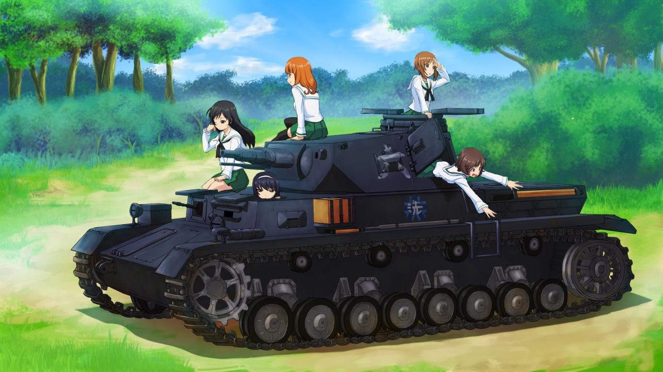 Awesome Girls Und Panzer free background ID:208237 for 1366x768 laptop PC