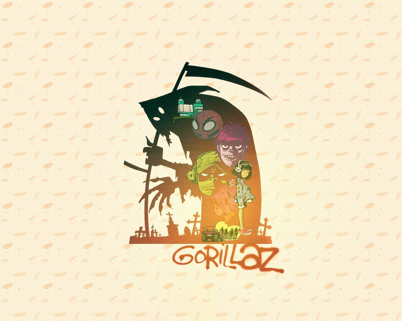 Free download Gorillaz background ID:273539 hd 1280x1024 for desktop