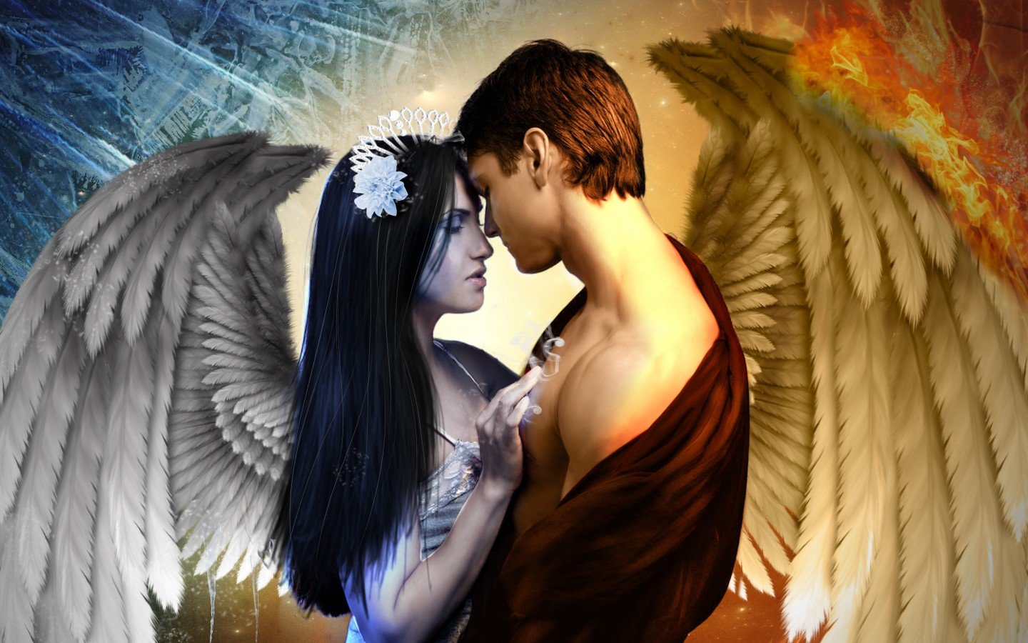 Awesome Fantasy love couple free wallpaper ID:305297 for hd 1440x900 PC