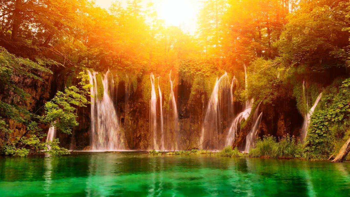 Awesome Waterfall free wallpaper ID:106320 for hd 1366x768 PC