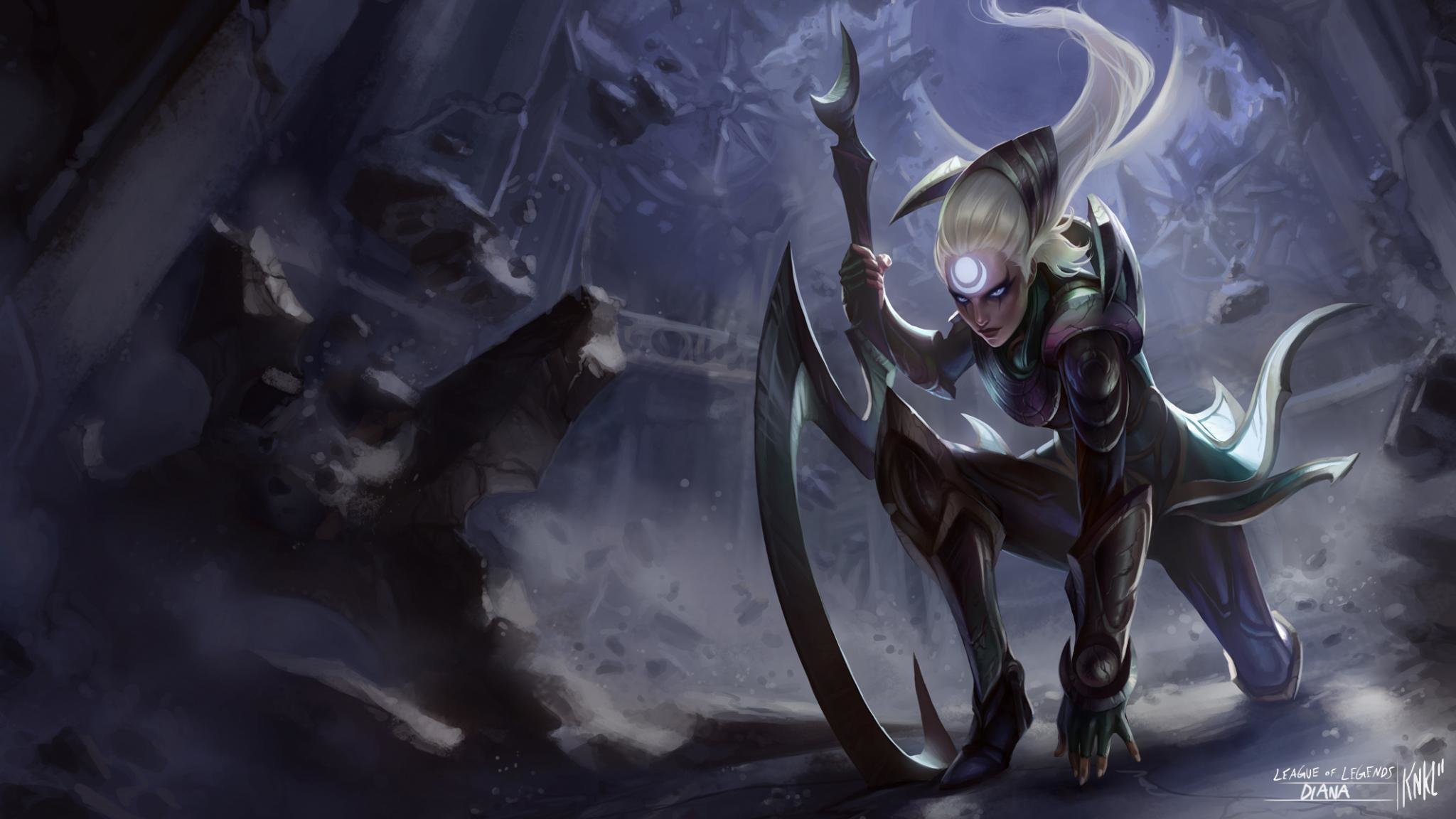 Awesome Diana (League Of Legends) free wallpaper ID:171409 for hd 2048x1152 PC