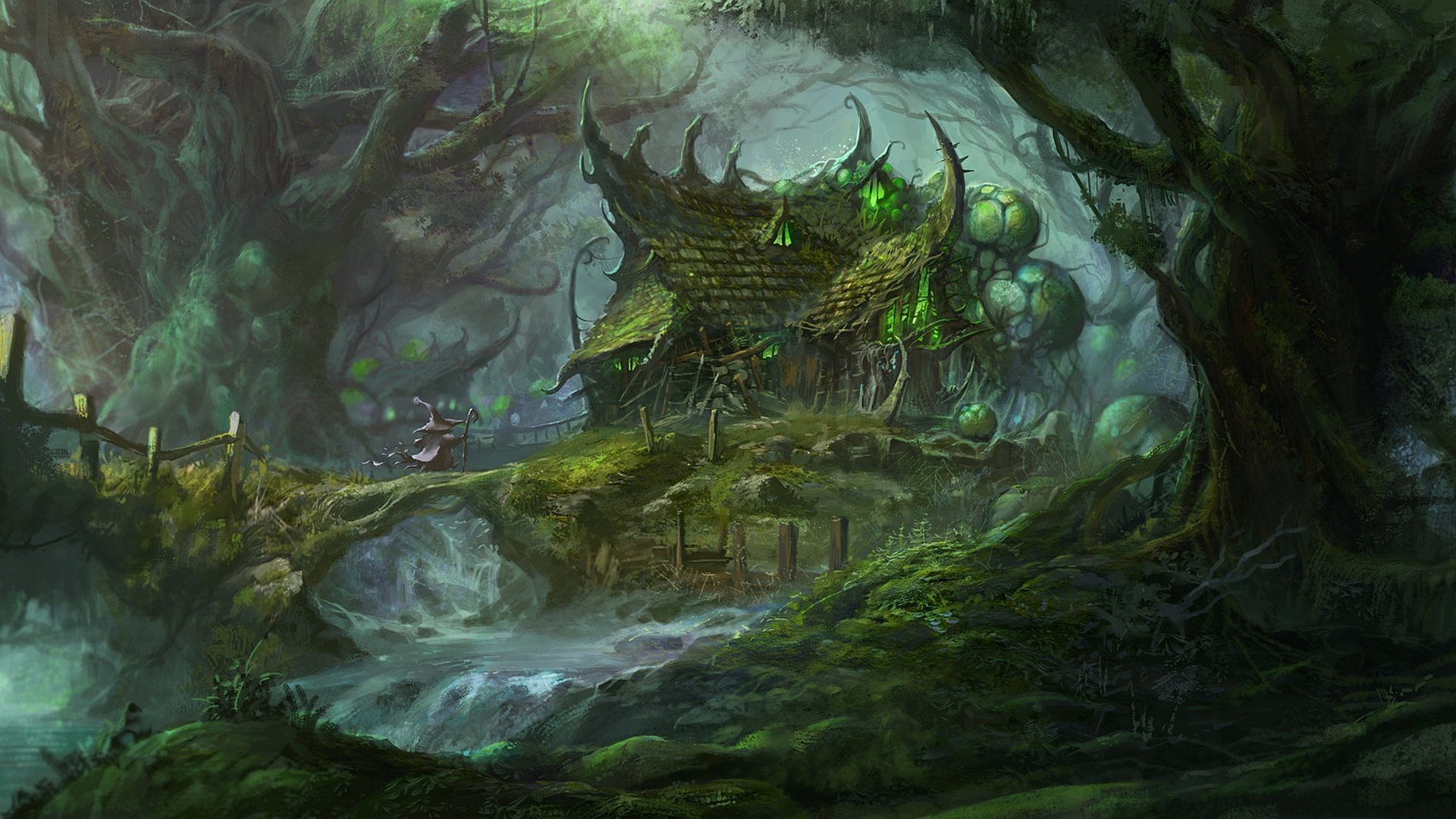 Awesome Fantasy forest free wallpaper ID:20415 for 1080p desktop