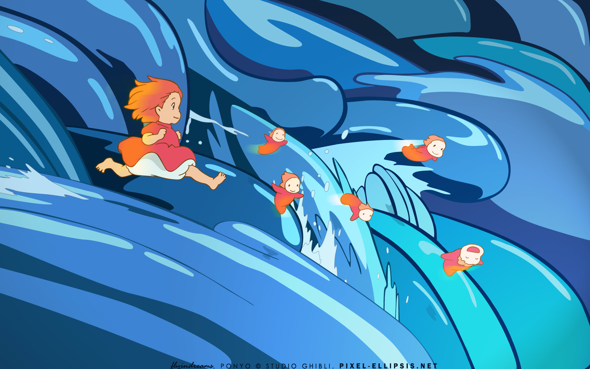 Awesome Ponyo free background ID:430993 for hd 1920x1200 computer