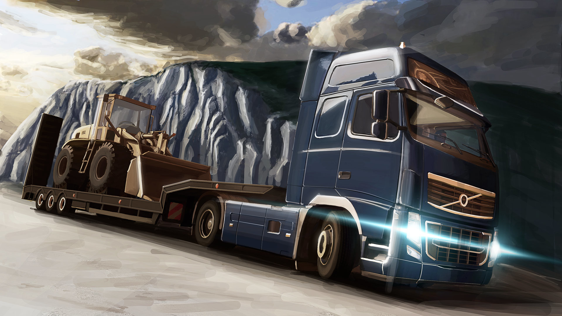 Free download Euro Truck Simulator 2 background ID:293512 full hd 1080p for PC