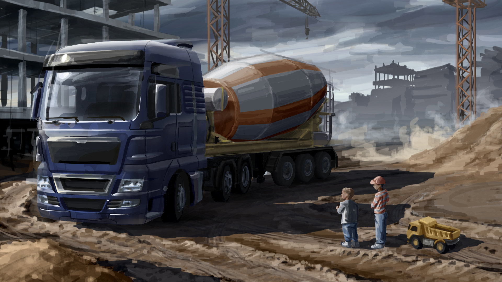Free download Euro Truck Simulator 2 background ID:293514 full hd for desktop