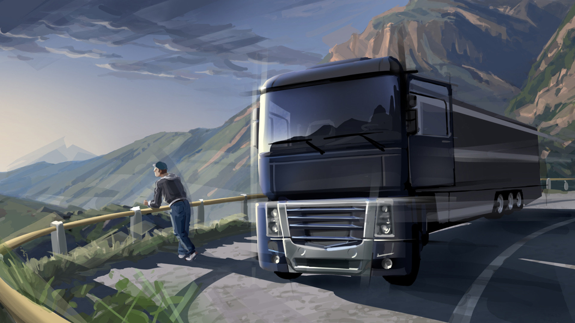 Download full hd Euro Truck Simulator 2 PC background ID:293517 for free