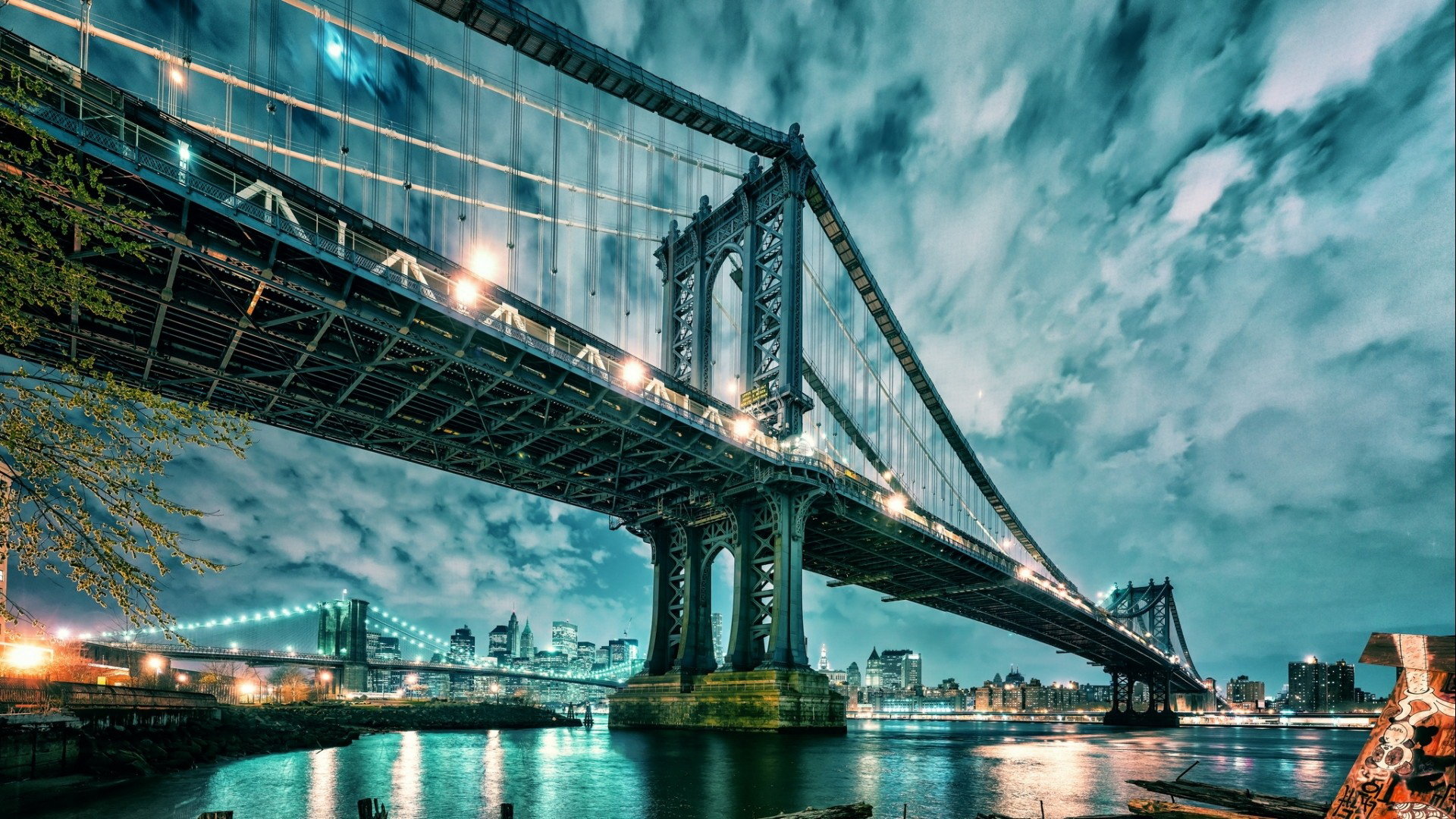 Awesome Manhattan Bridge free background ID:476111 for full hd 1920x1080 PC